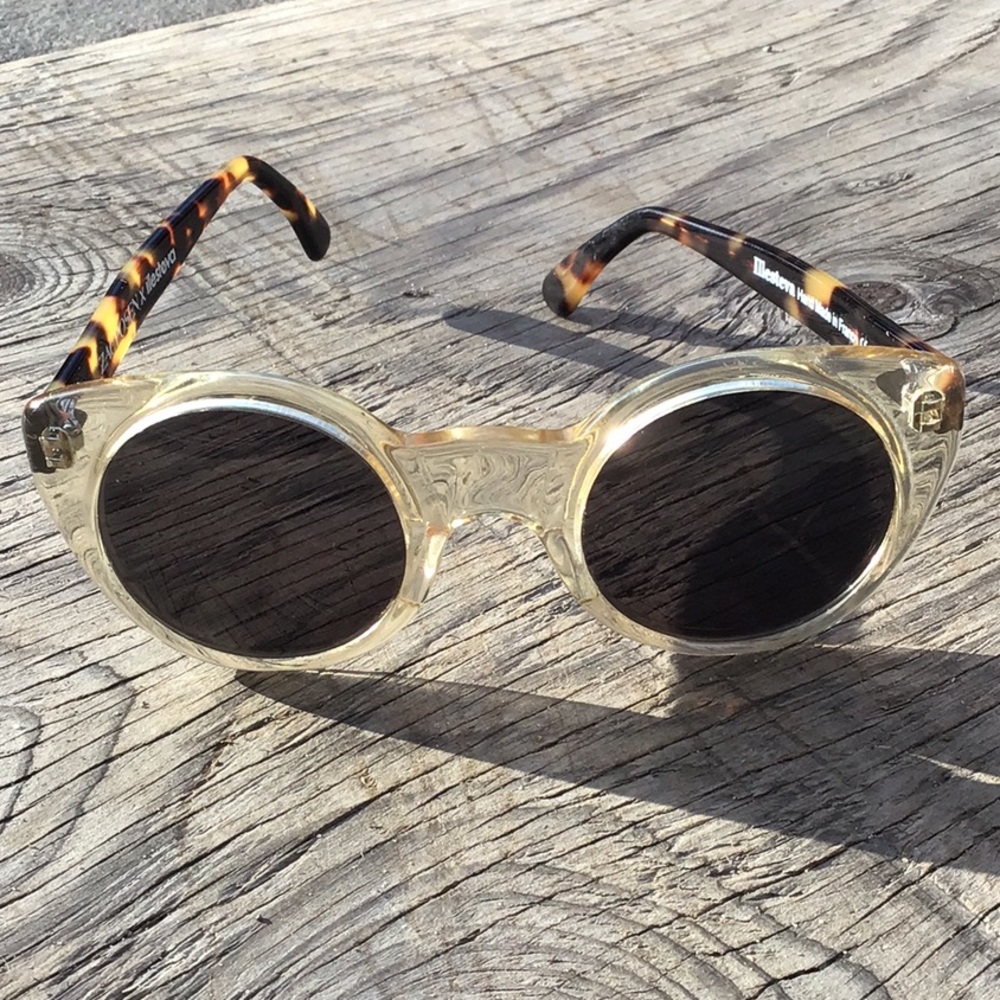 Zac Posen x Illesteva clear/tortoise sunglasses